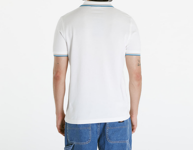 Fred Perry Twin Tipped Shirt M3600 in Snow White