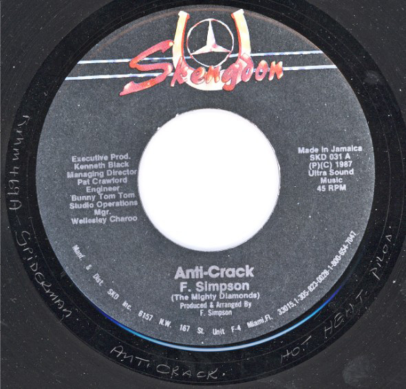 Fitzroy Simpson - Anti-Crack / Version (7")