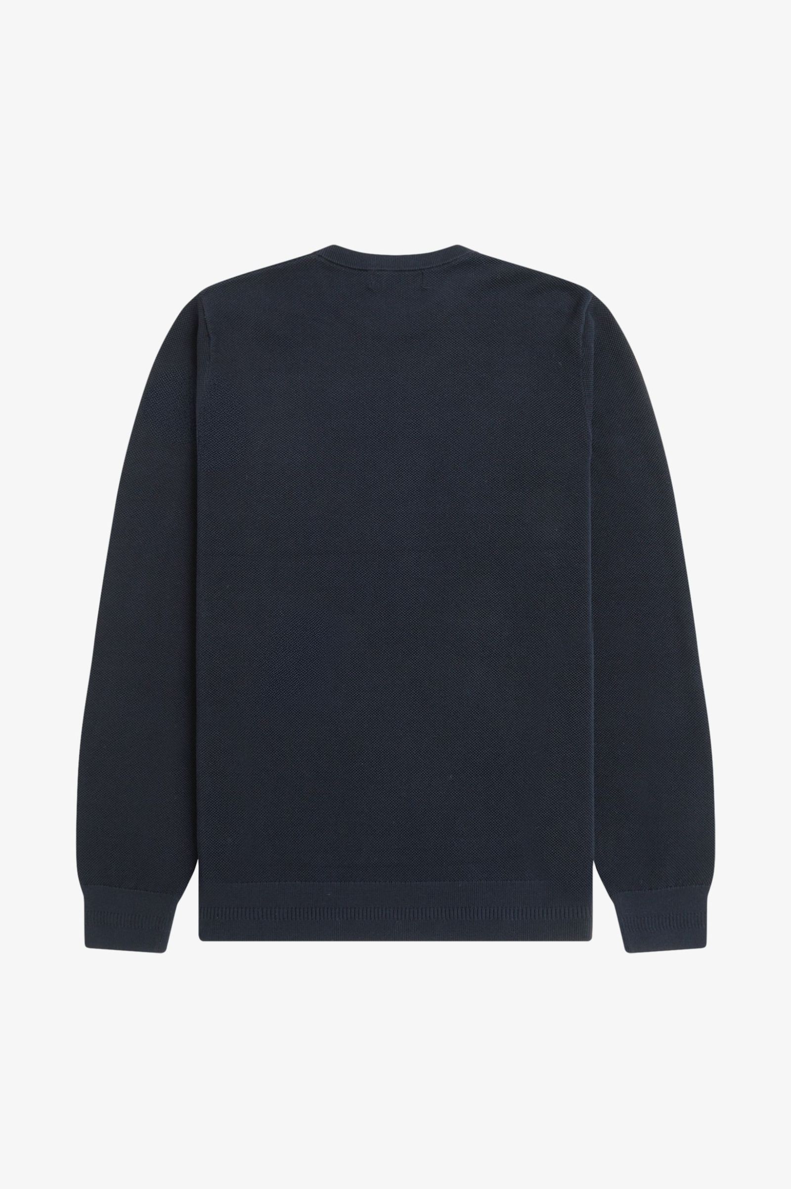 Fred Perry Pique Stitch Jumper (Navy)