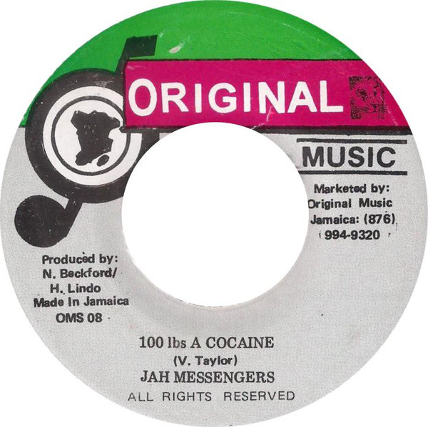 Jah Messengers - 100lbs. A Cocaine / Version (7")