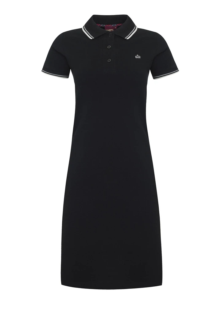 Merc Kara Polo Dress Black