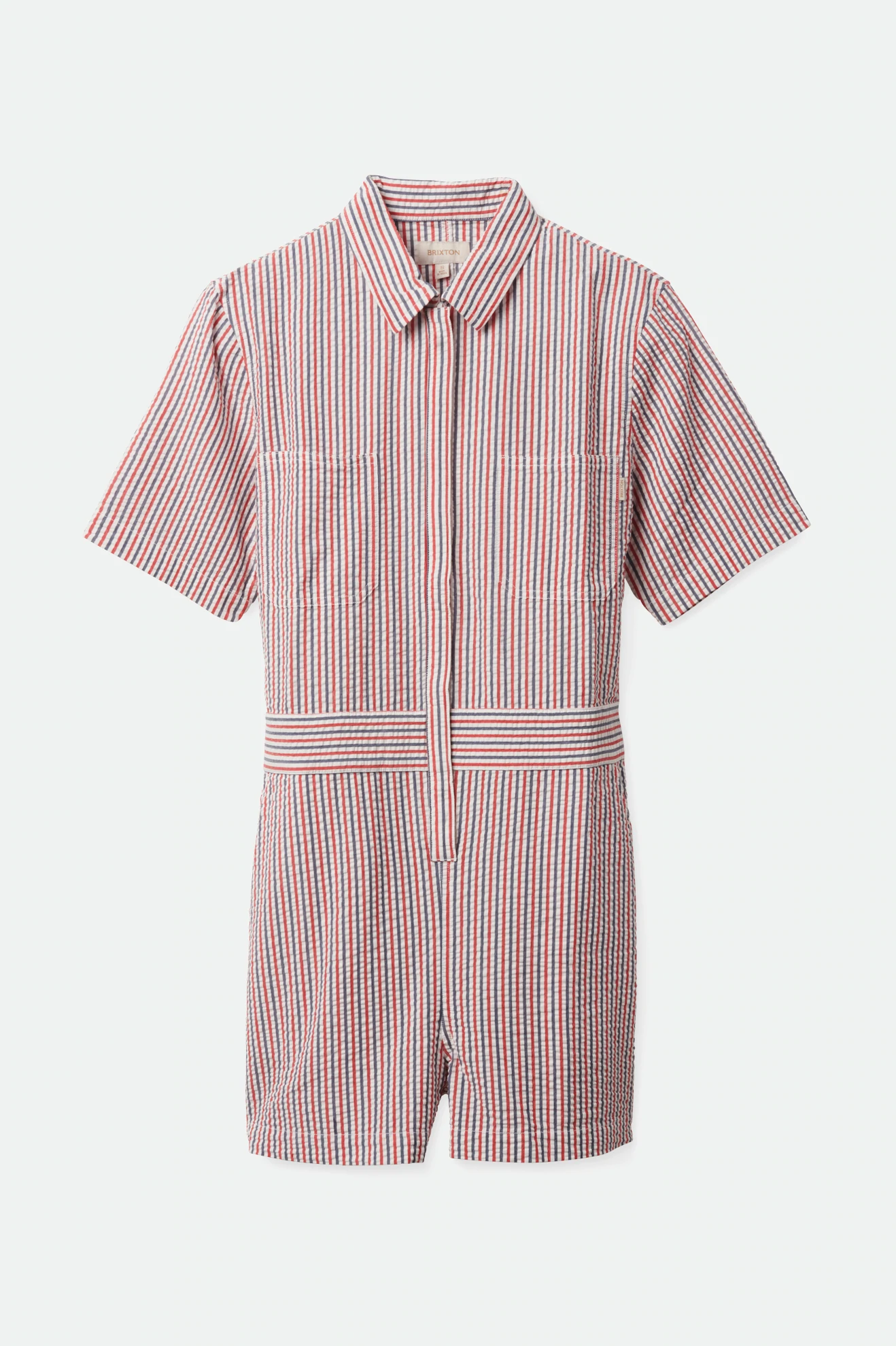 Brixton Mersey Short Coverall Striped