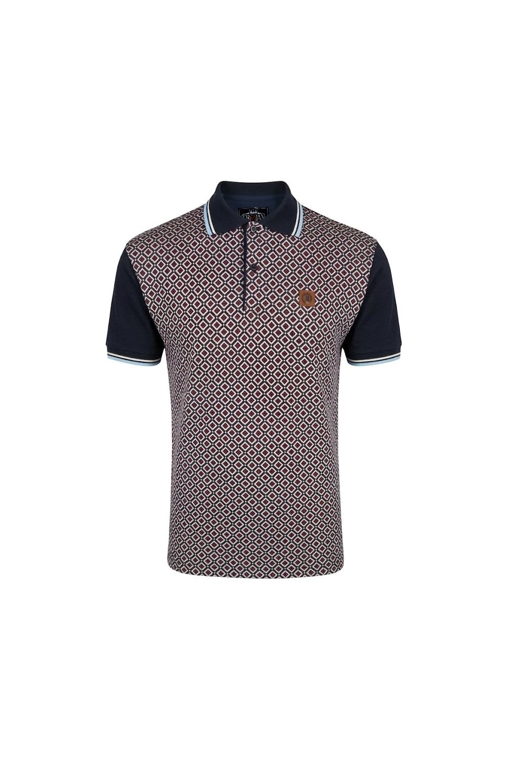 Trojan Diamond Panel Polo (Navy) TR/9072