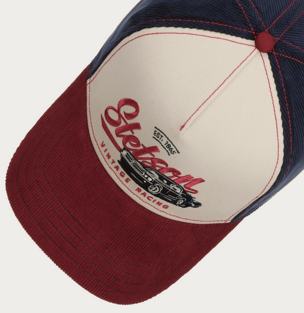 Stetson Vintage Racing Cap (Blue/Red)