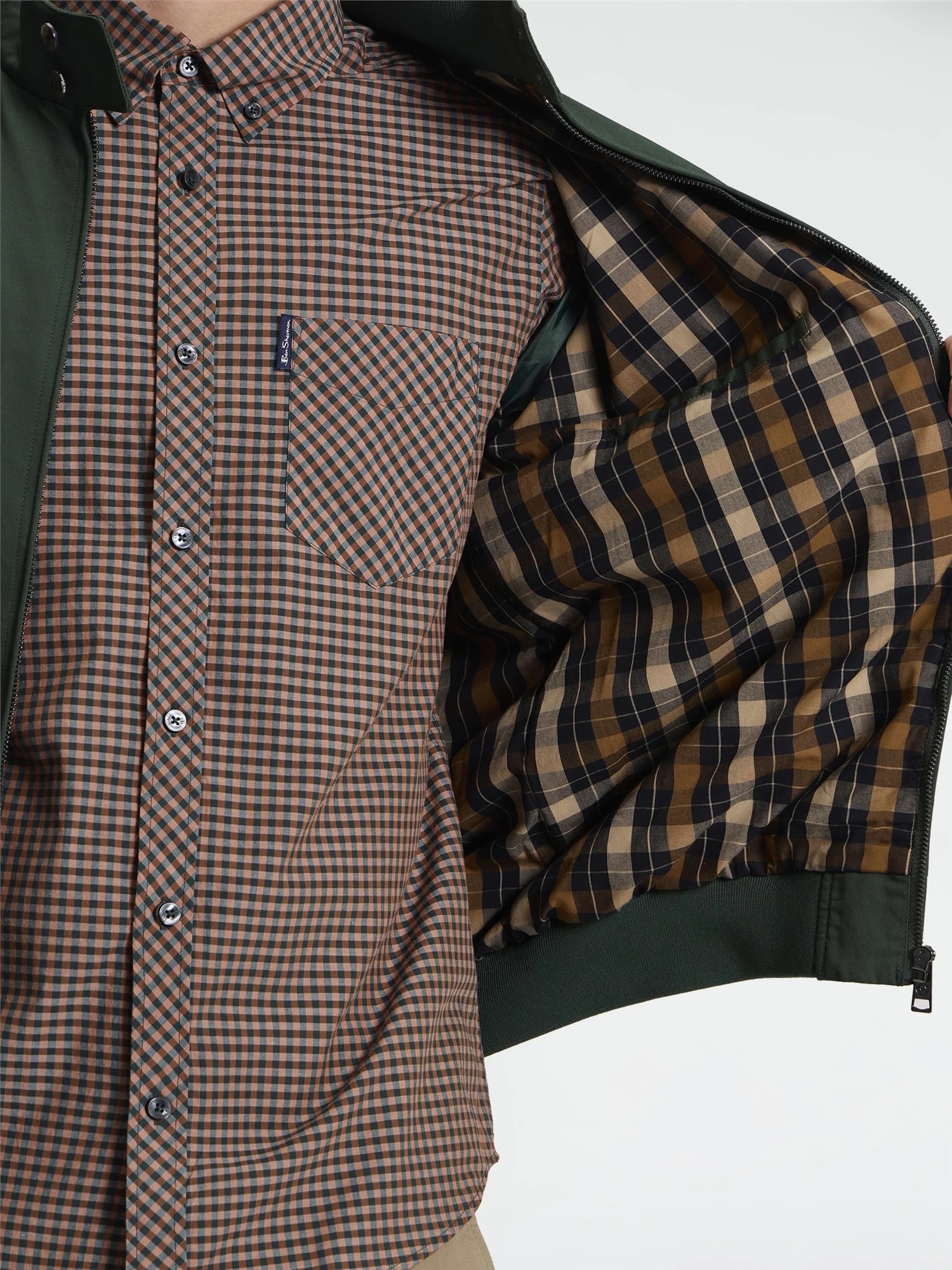 Ben Sherman Signature Harrington (Bottle Green)