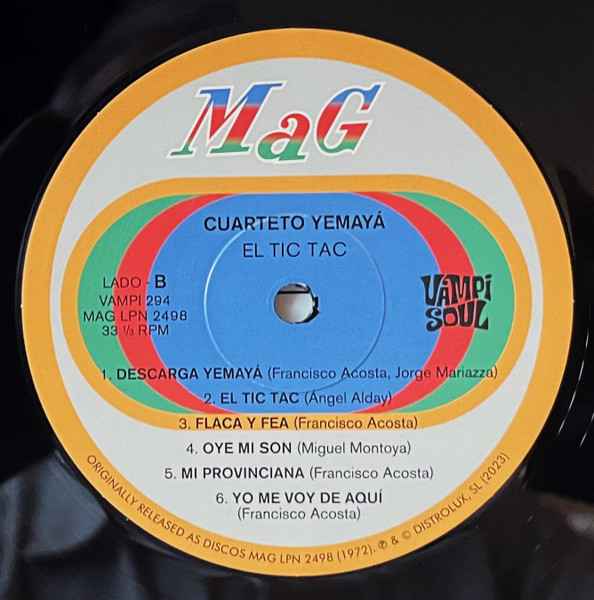 Cuarteto Yemaya – El Tic Tac (LP)  