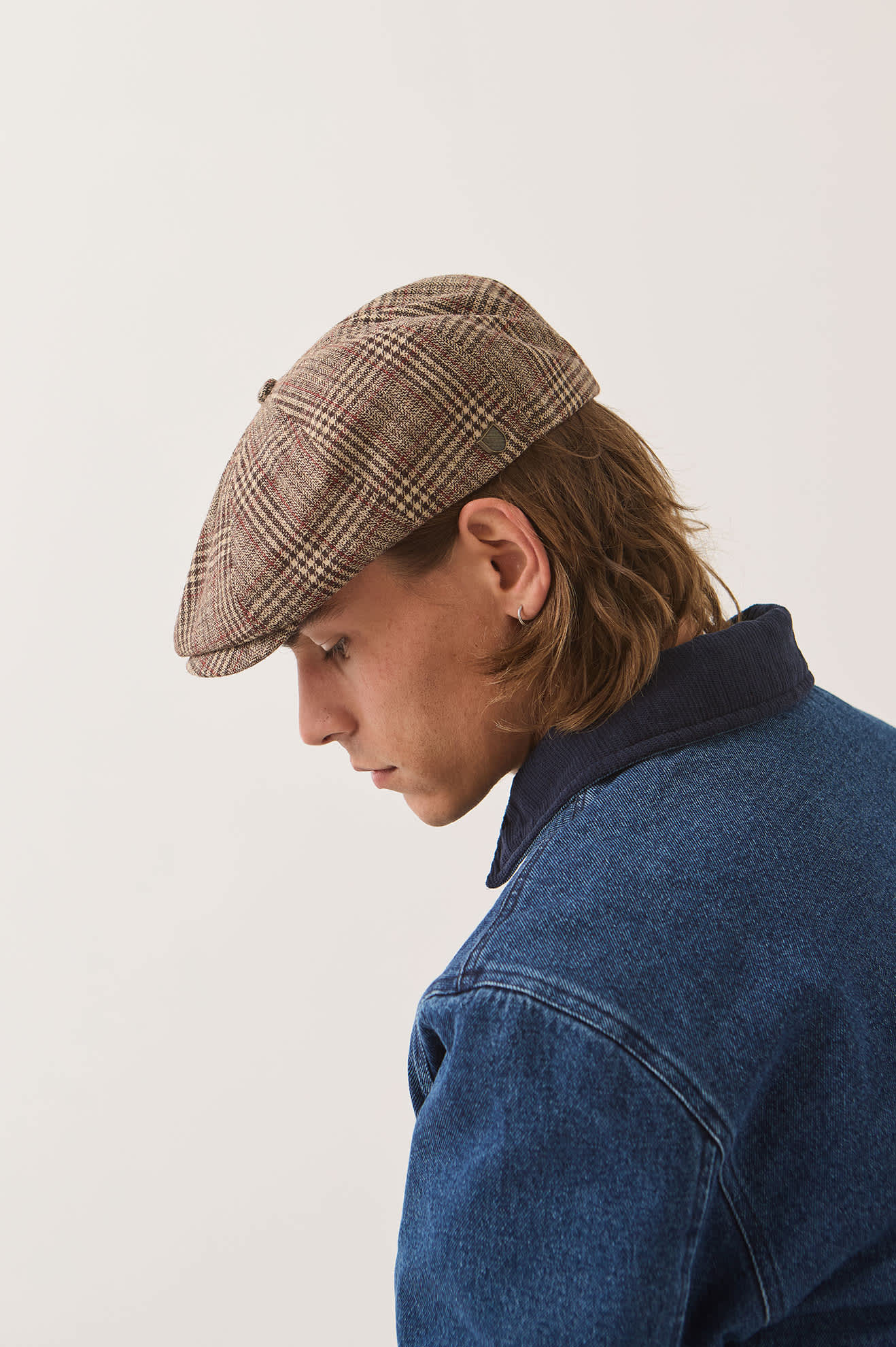 Brixton Brood Snap Cap (Brown/Tan/Red Plaid)