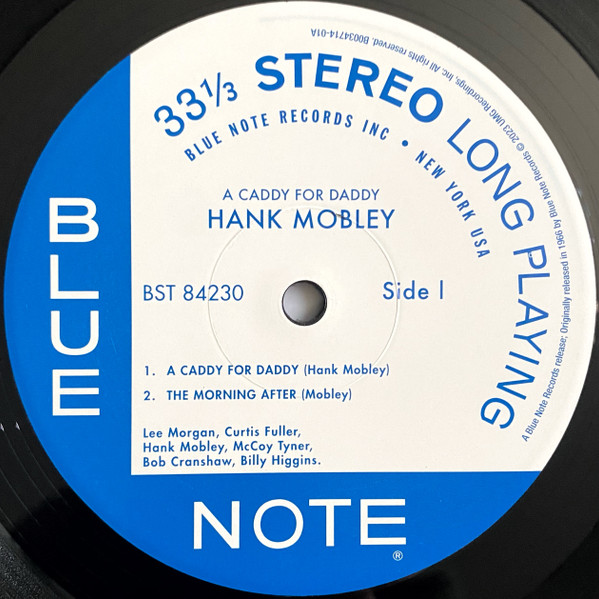 Hank Mobley – A Caddy For Daddy (LP)     