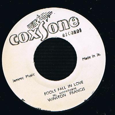 Winston Francis - Fools Fall In Love / Winston & The Sound Dimension - Fools Fall In Love Part2 (Original Stamper 7")