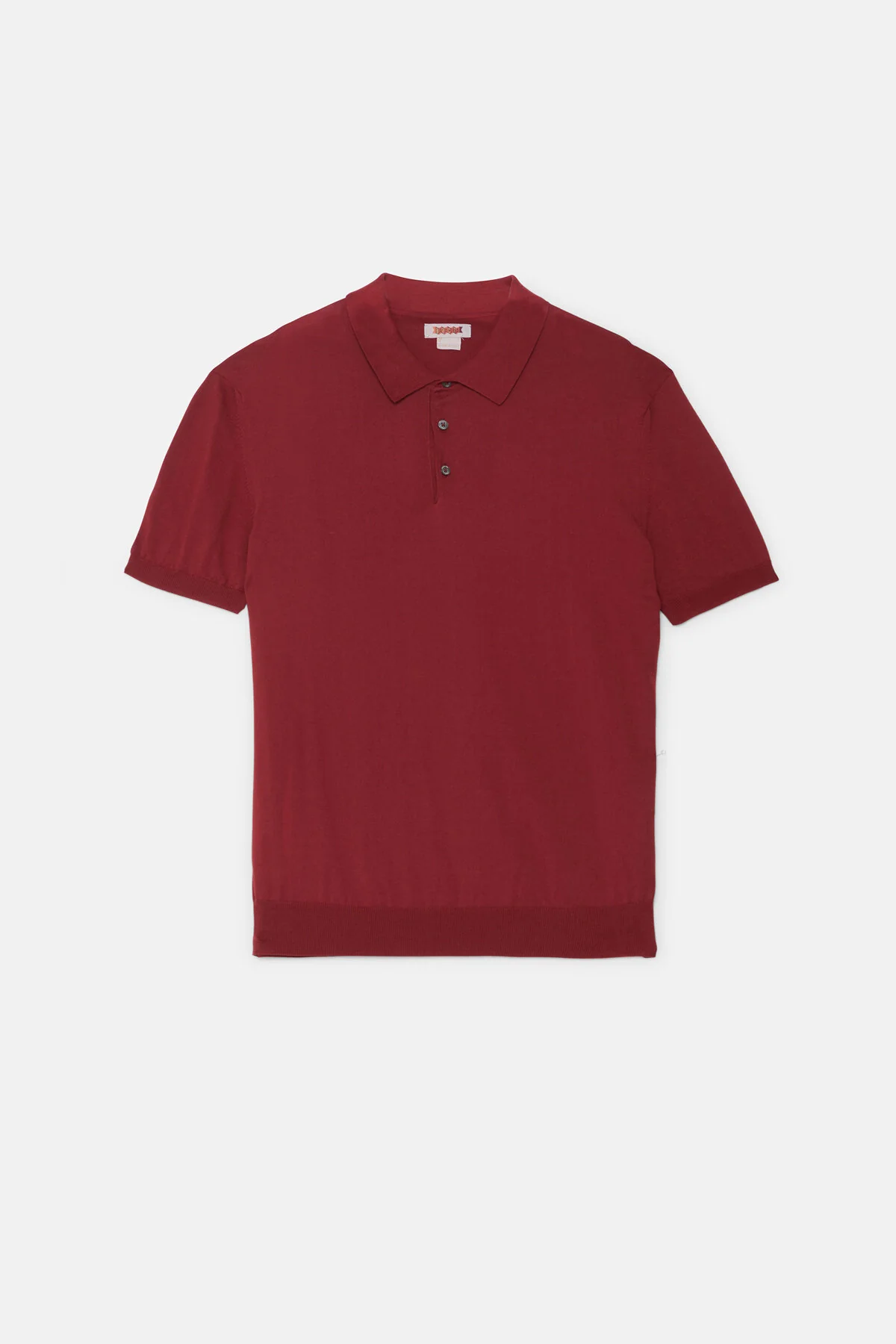 Baracuta Short Sleeve Knit Polo (Oxblood)