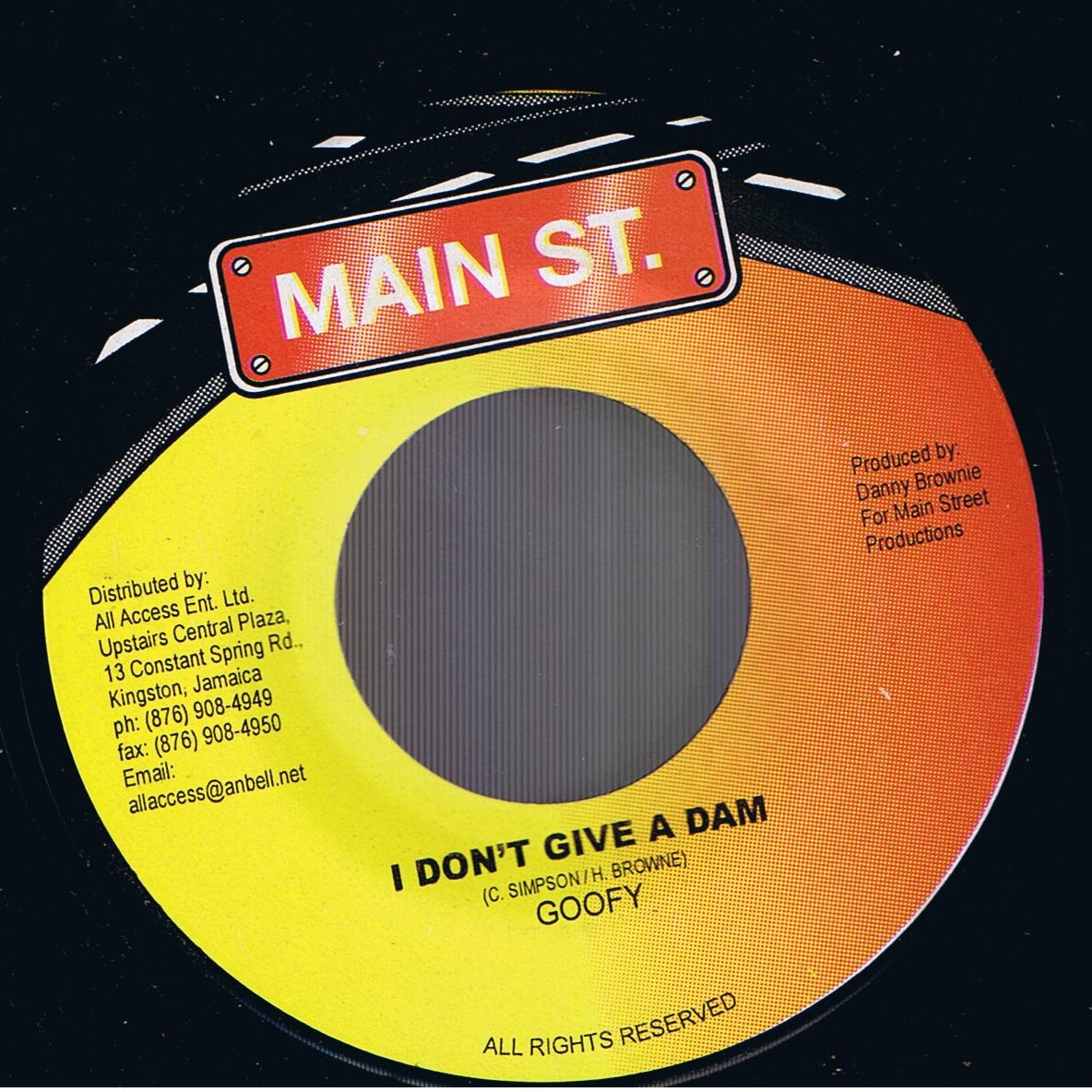 Goofy - I Don't Give A Dam / Version (7") 