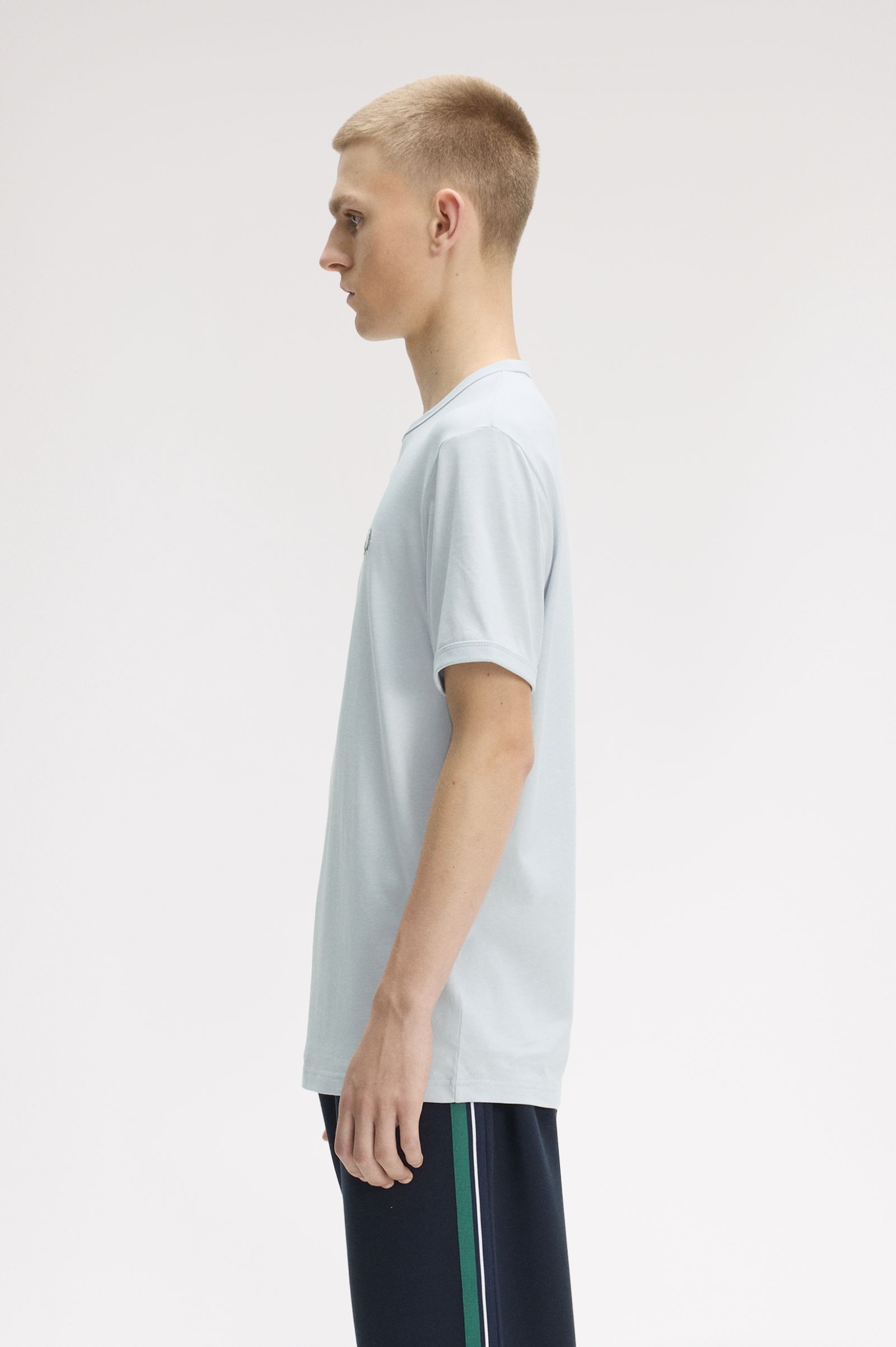 Fred Perry Ringer T-Shirt (Dusky Blue)