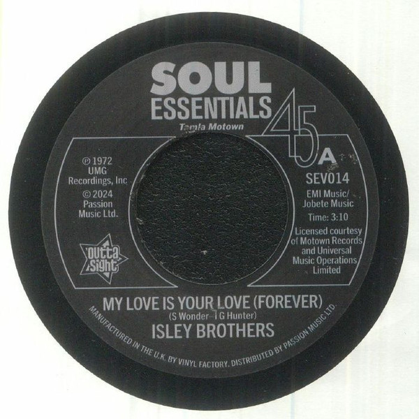 The Isley Brothers – My Love Is Your Love (Forever) / Tell me It's Just A Rumour Baby  (7")   