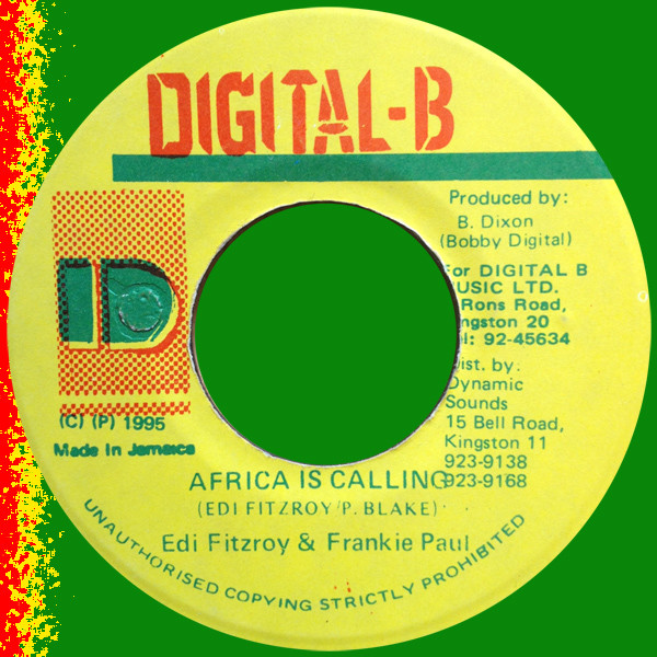 Edi Fitzroy & Frankie Paul - Africa Is Calling / Version (7")