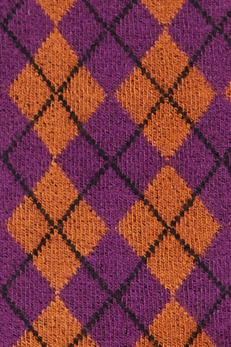 King Louie Socks Argyle  (Spicy Brown)