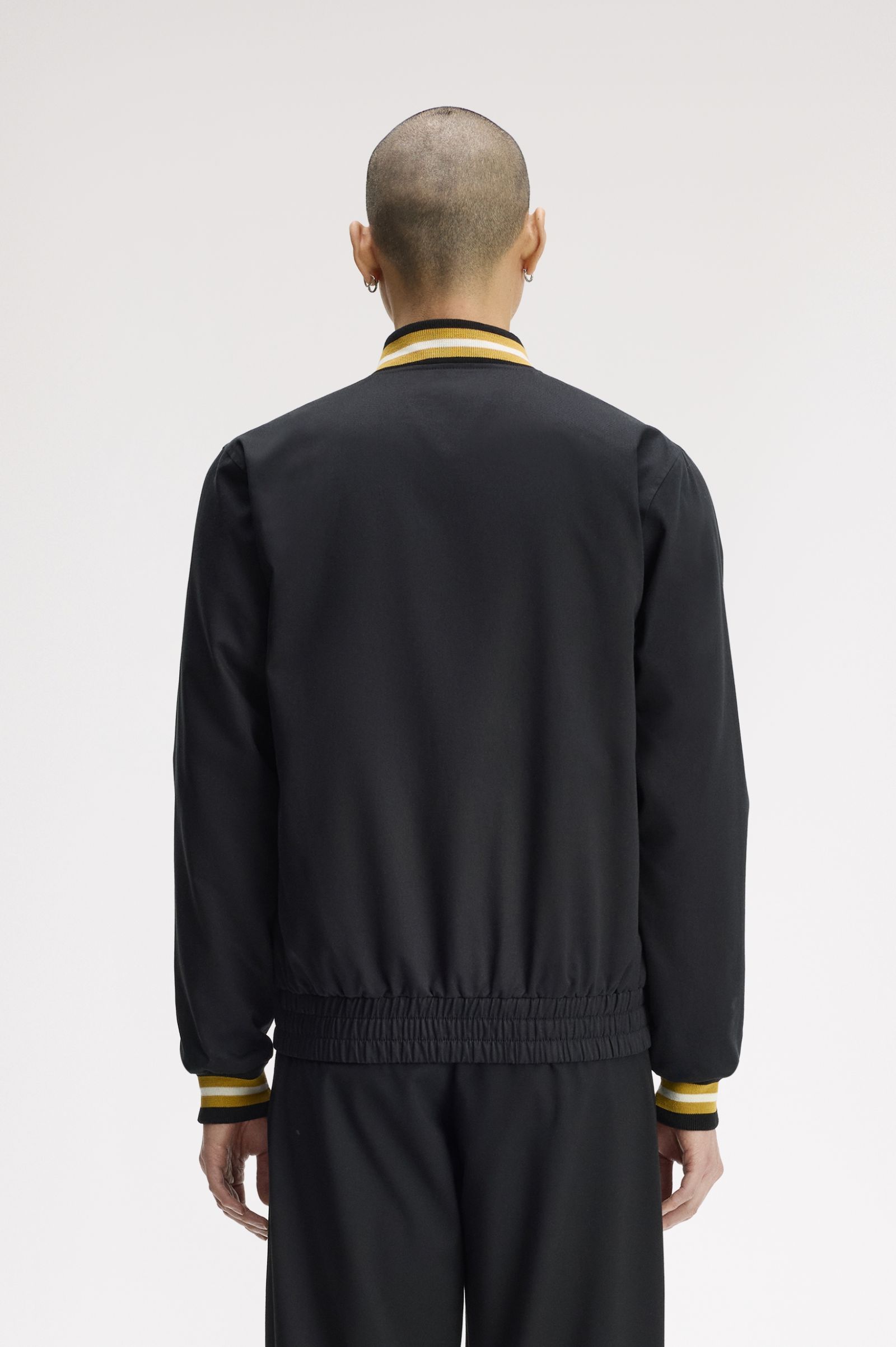 Fred Perry Twill Tennis Bomber Jacket (Black)