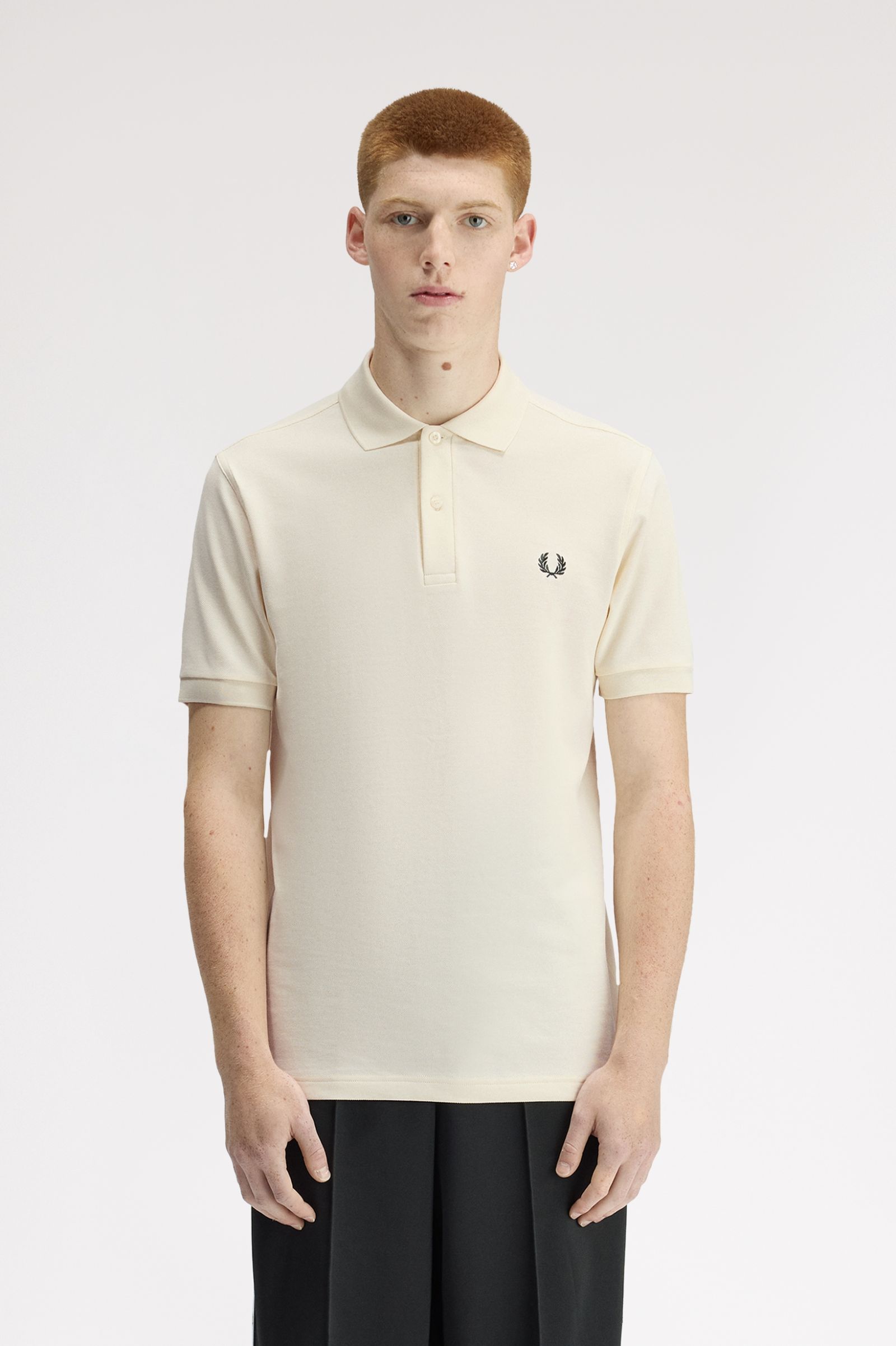 Fred Perry Polo Shirt (Ecru/Grassroots)