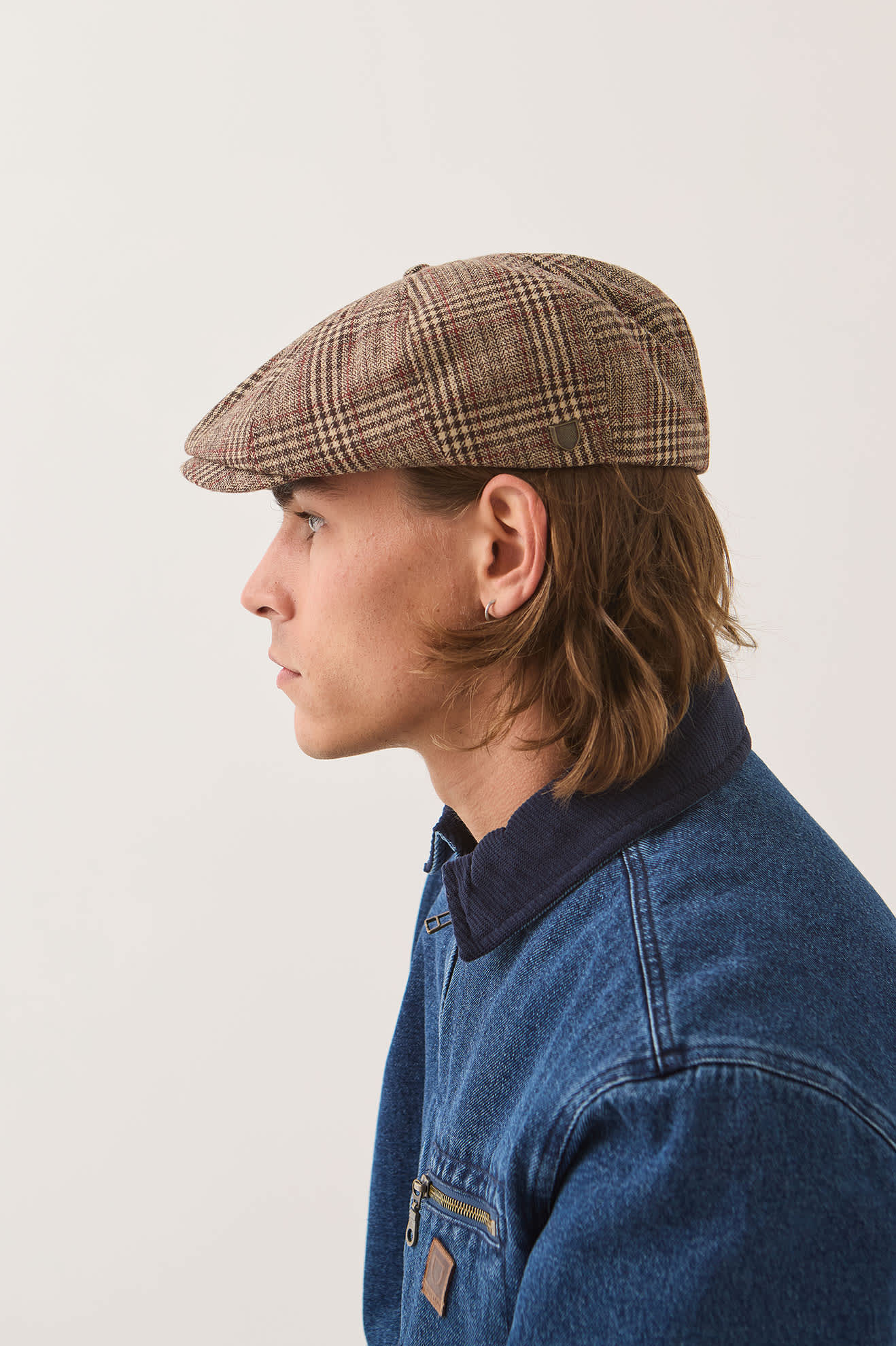 Brixton Brood Snap Cap (Brown/Tan/Red Plaid)