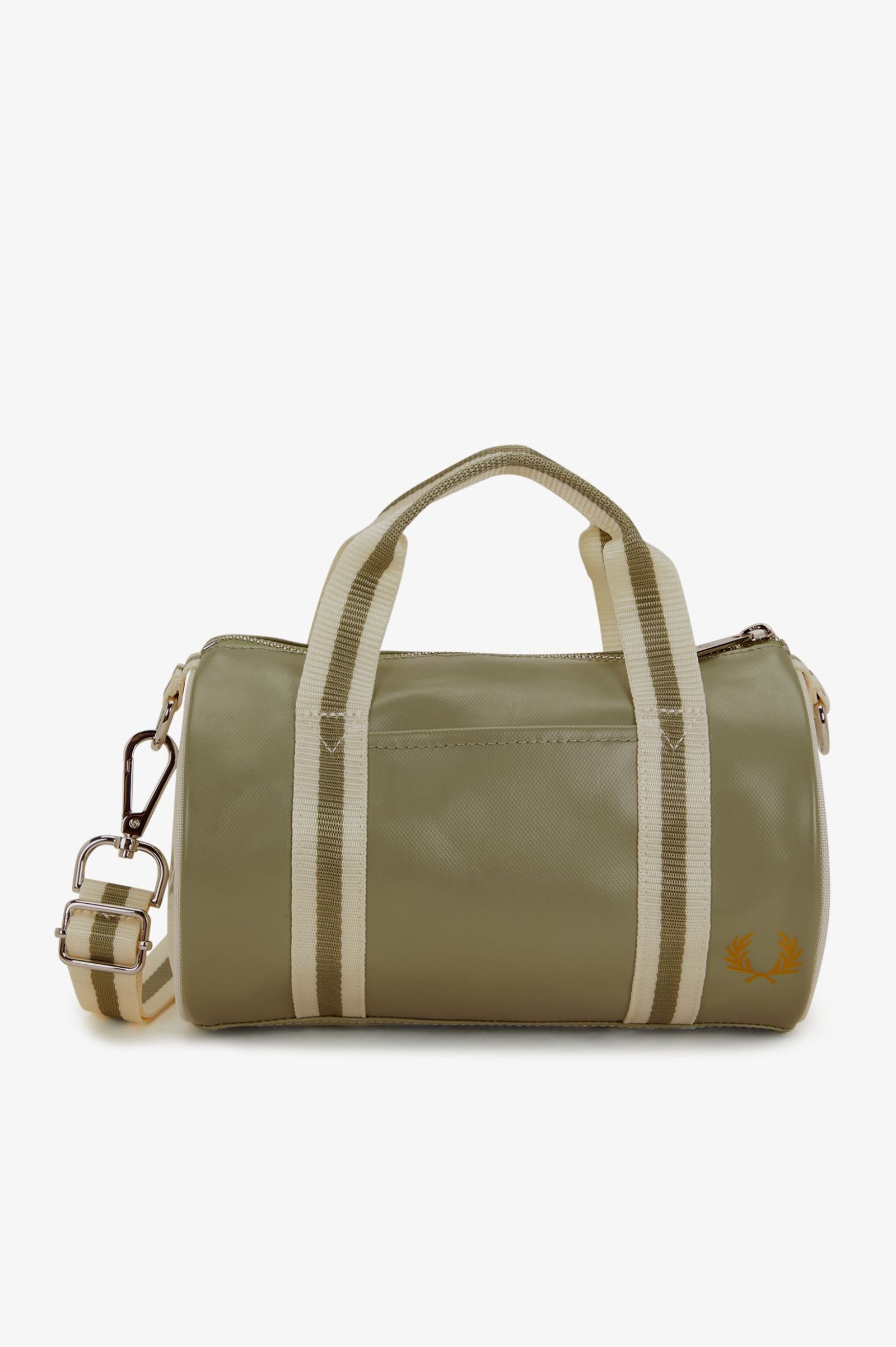 Fred Perry Classic Mini Barrel Bag in Olive Mint 