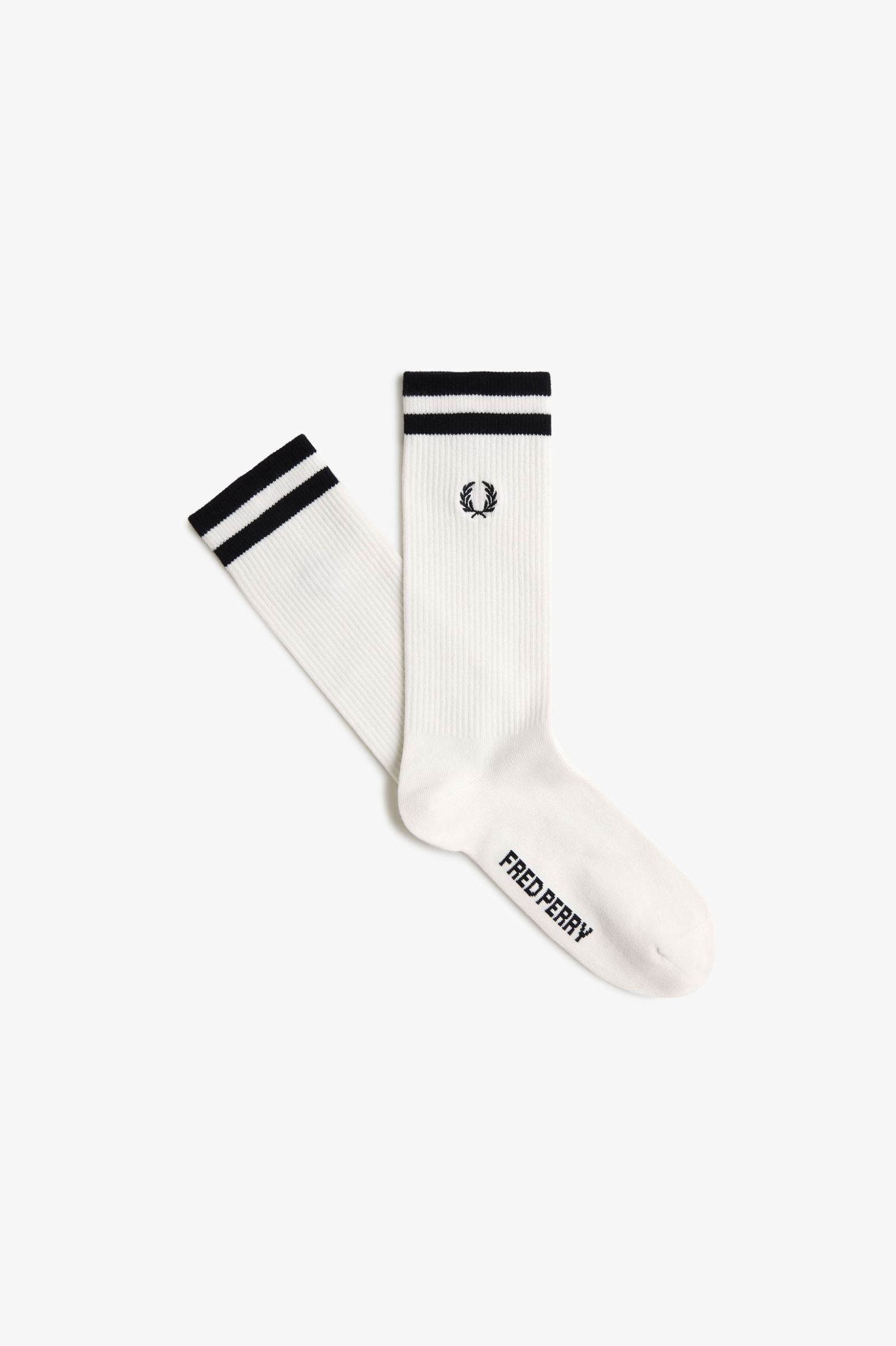 Fred Perry Tipped Sport Sock (Snowwhite/Black)