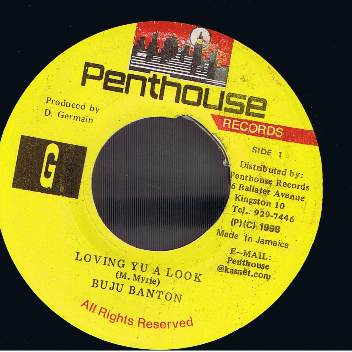 Buju Banton - Loving Yu A Look / Version (7")