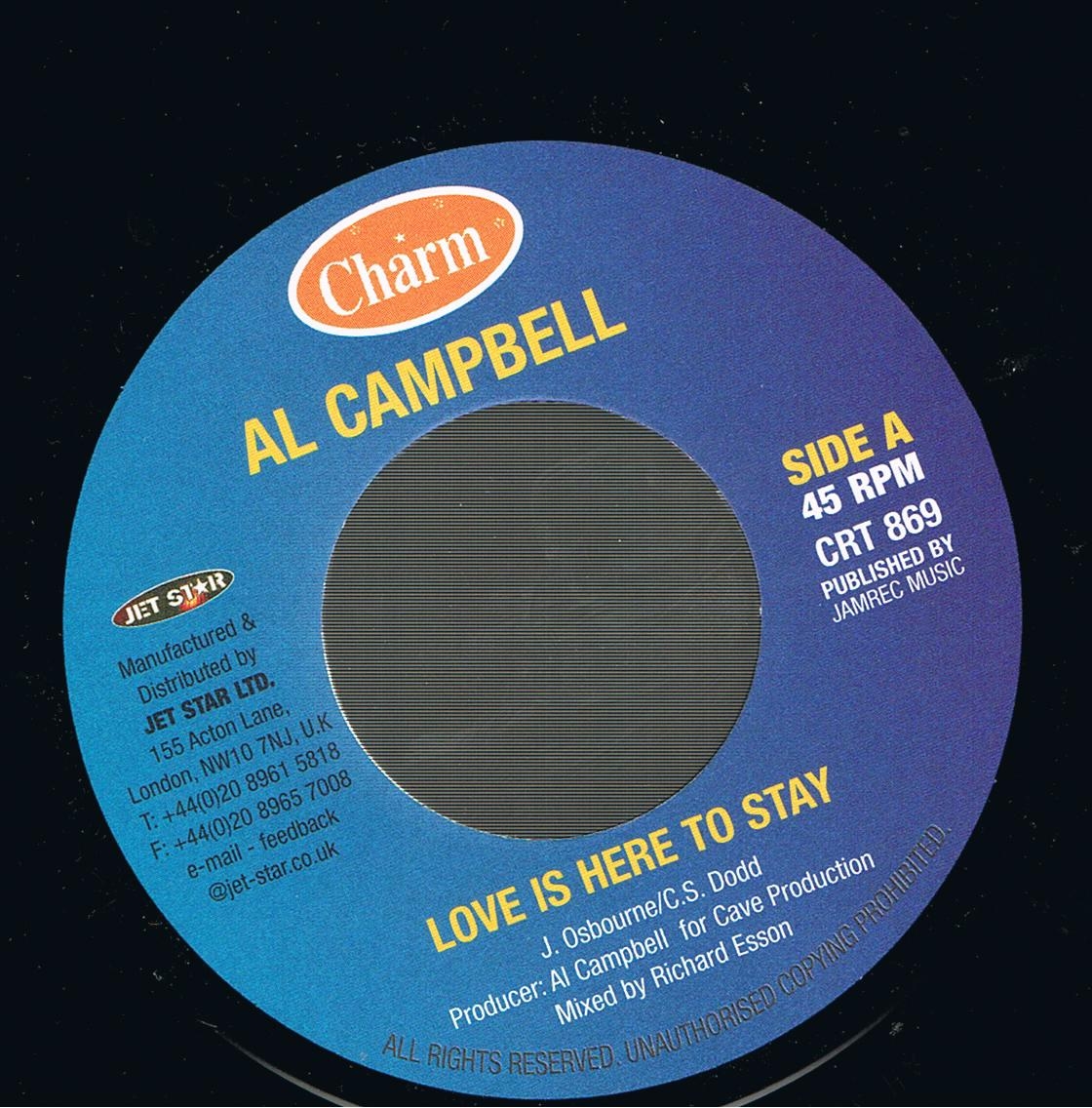 Al Campbell - Love Is Here To Stay / Version (7")