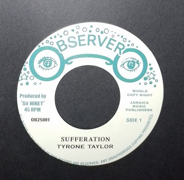 Tyrone Taylor – Sufferation / King Tubby - Sufferation Version (7") 
