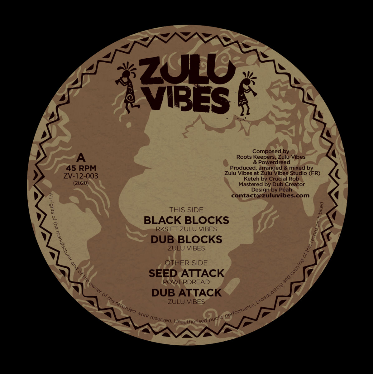 Roots Keepers feat. Zulu Vibes - Black Blocks (12")
