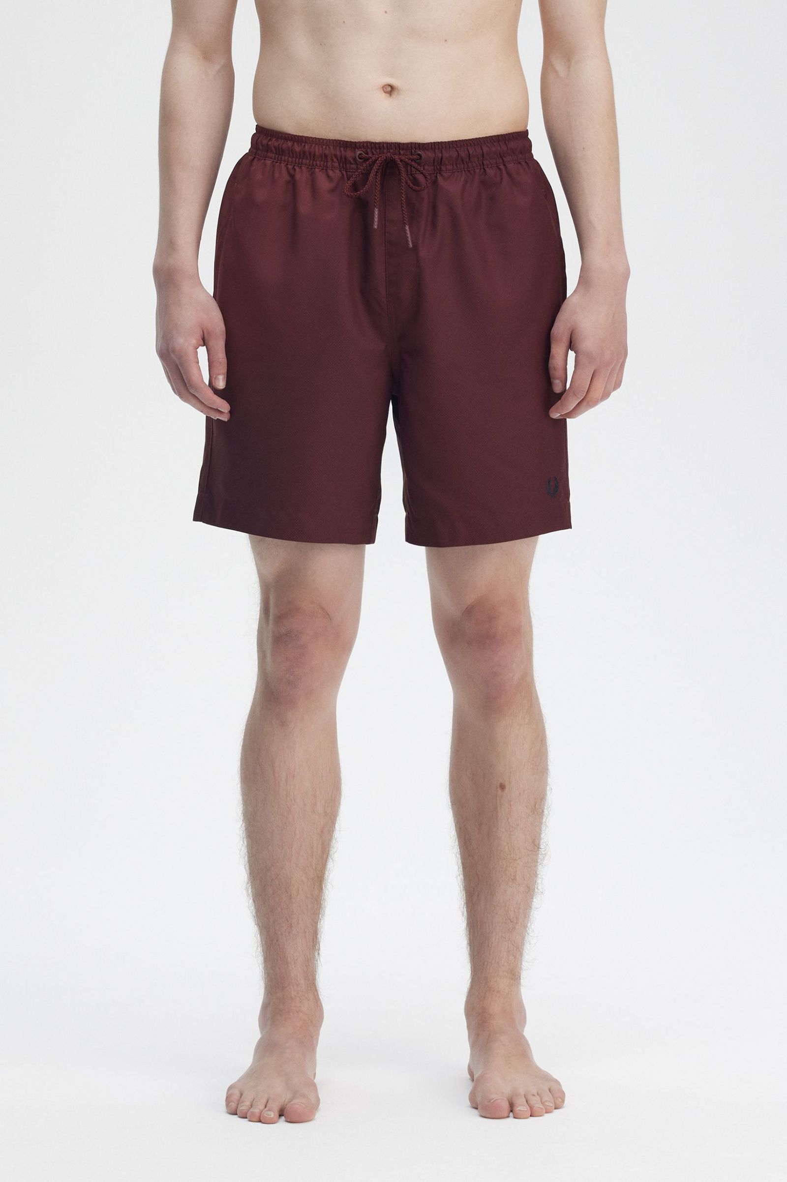 Fred Perry Classic Swimshort in Oxblood 