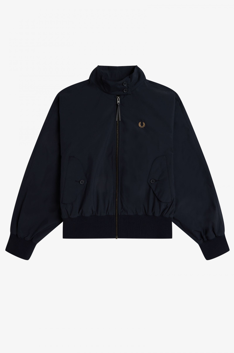 Fred Perry Damen Jacke Batwing Harrington Navy