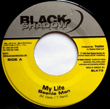 Beenie Man – My Life / Blink (Version) (7")     