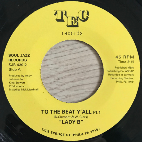 Lady B - To The Beat Y'All(Pt 1) / To The Beat Y'All(Pt 2) (7")