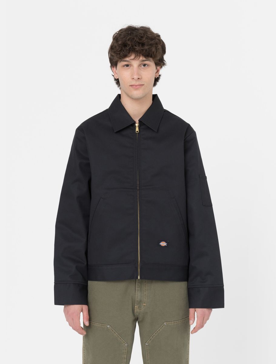 Dickies Lined Eisenhower Jacke in Black