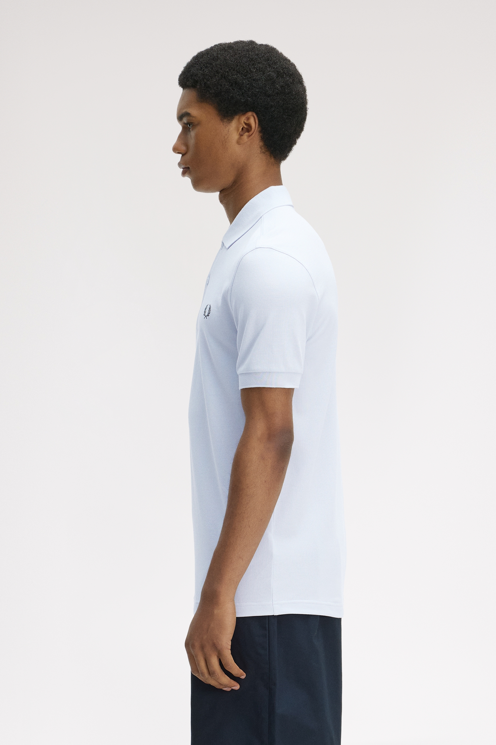Fred Perry Polo Shirt (Dusky Blue/Laurel Wreath Green)