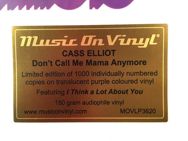 Cass Elliot – Don't Call Me Mama Anymore (LP) 