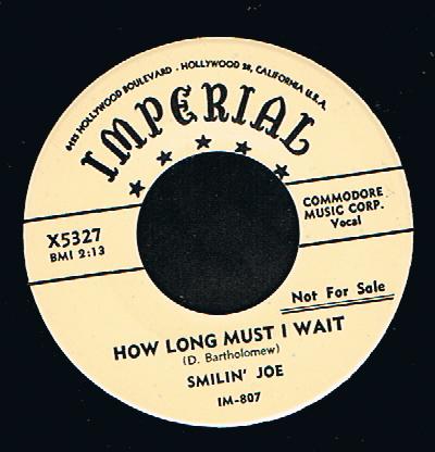 Smilin' Joe - How Long Must I Wait (7")