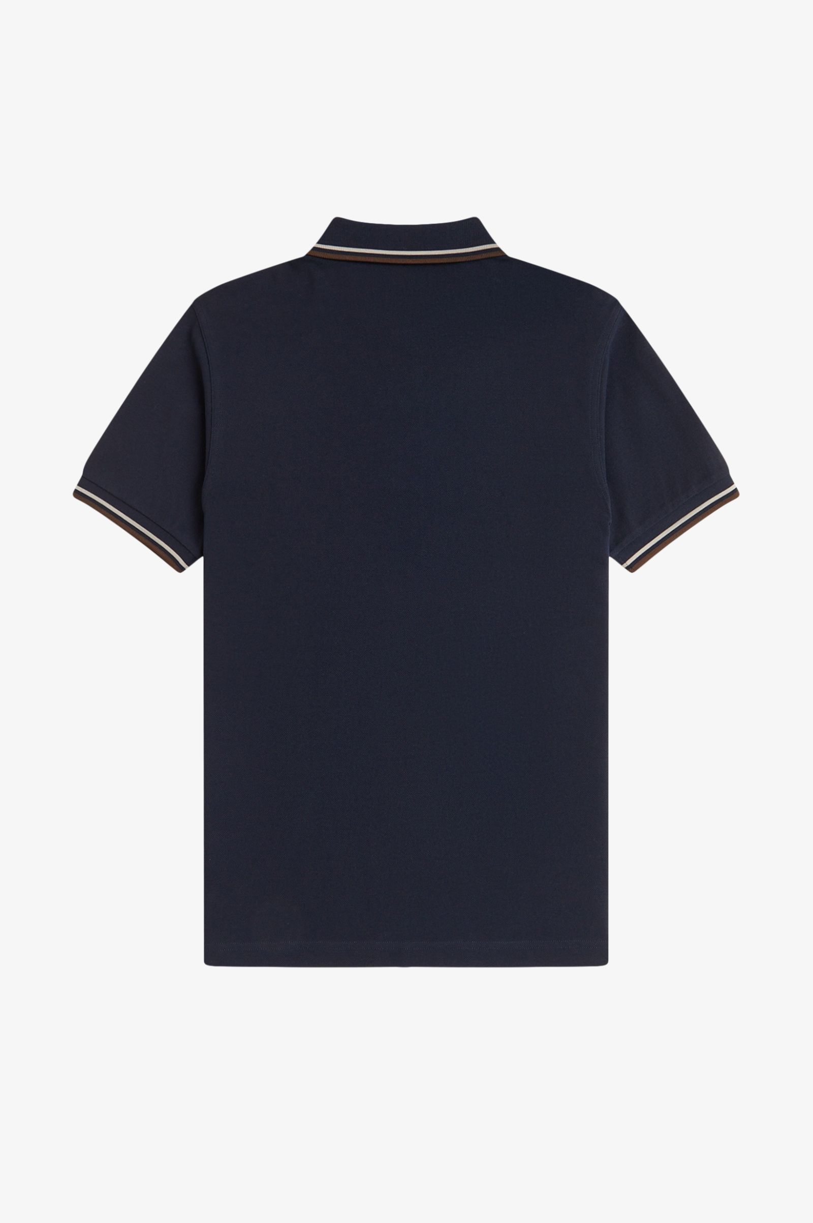Fred Perry M3600 Twin Tipped Shirt (Marineblue/Warm Beige/Burned Tobacco)