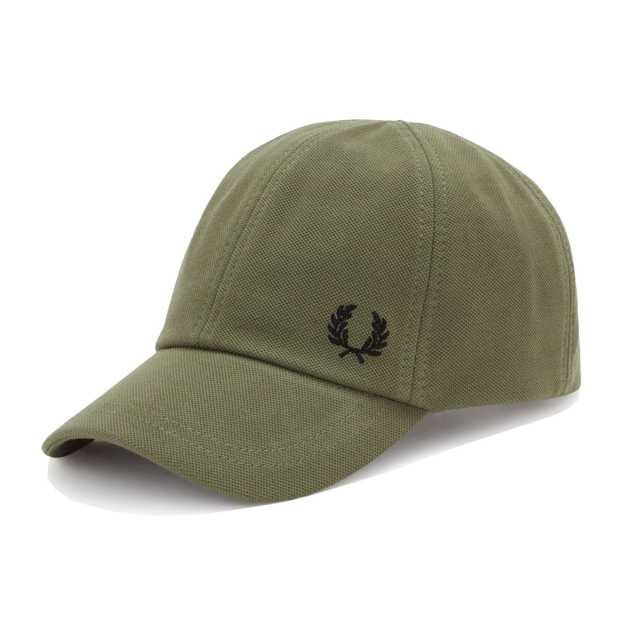 Fred Perry Pique Classic Cap in Uniform Green