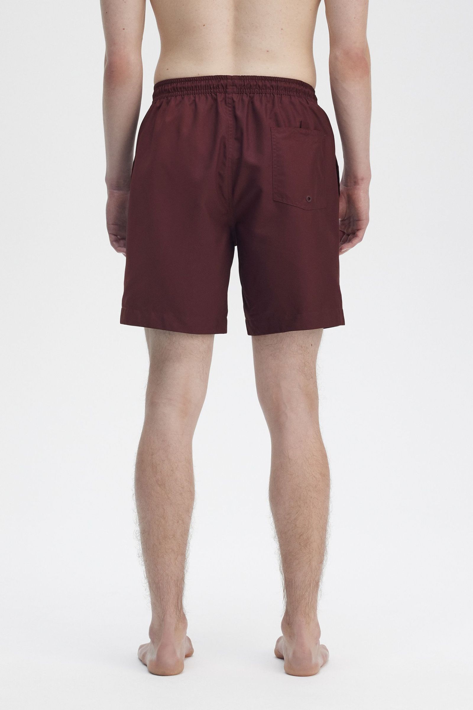 Fred Perry Classic Swimshort in Oxblood 