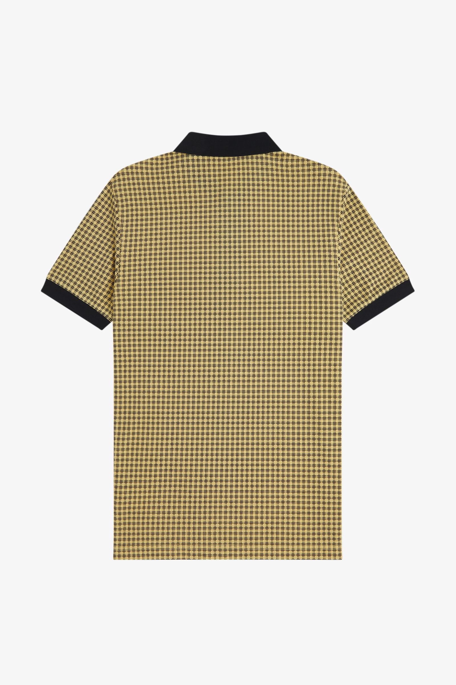 Fred Perry Cross Print Polo Shirt (Black)