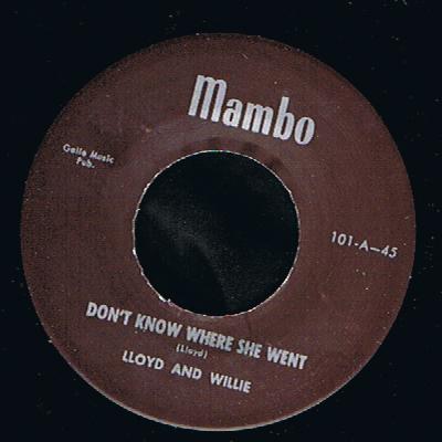 Lloyd And Willie - Don't Know Where She Went (7")