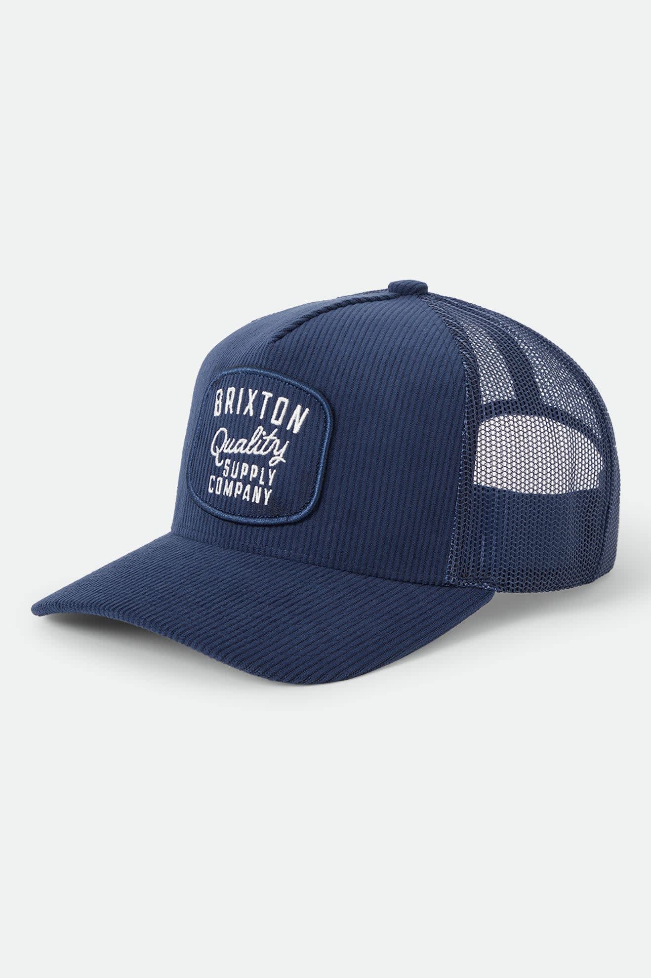 Brixton Hubal C MP Trucker Hat(Dark Navy Corduroy)