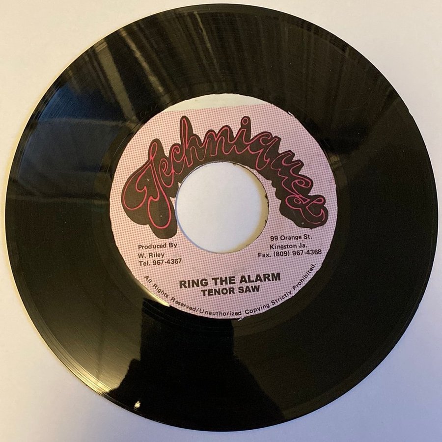 Tenor Saw – Ring The Alarm / Rhythm: Stalag (7")     