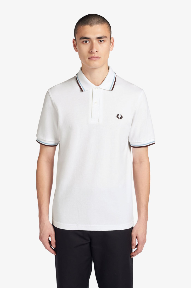 Fred Perry Poloshirt White 120 M12-42