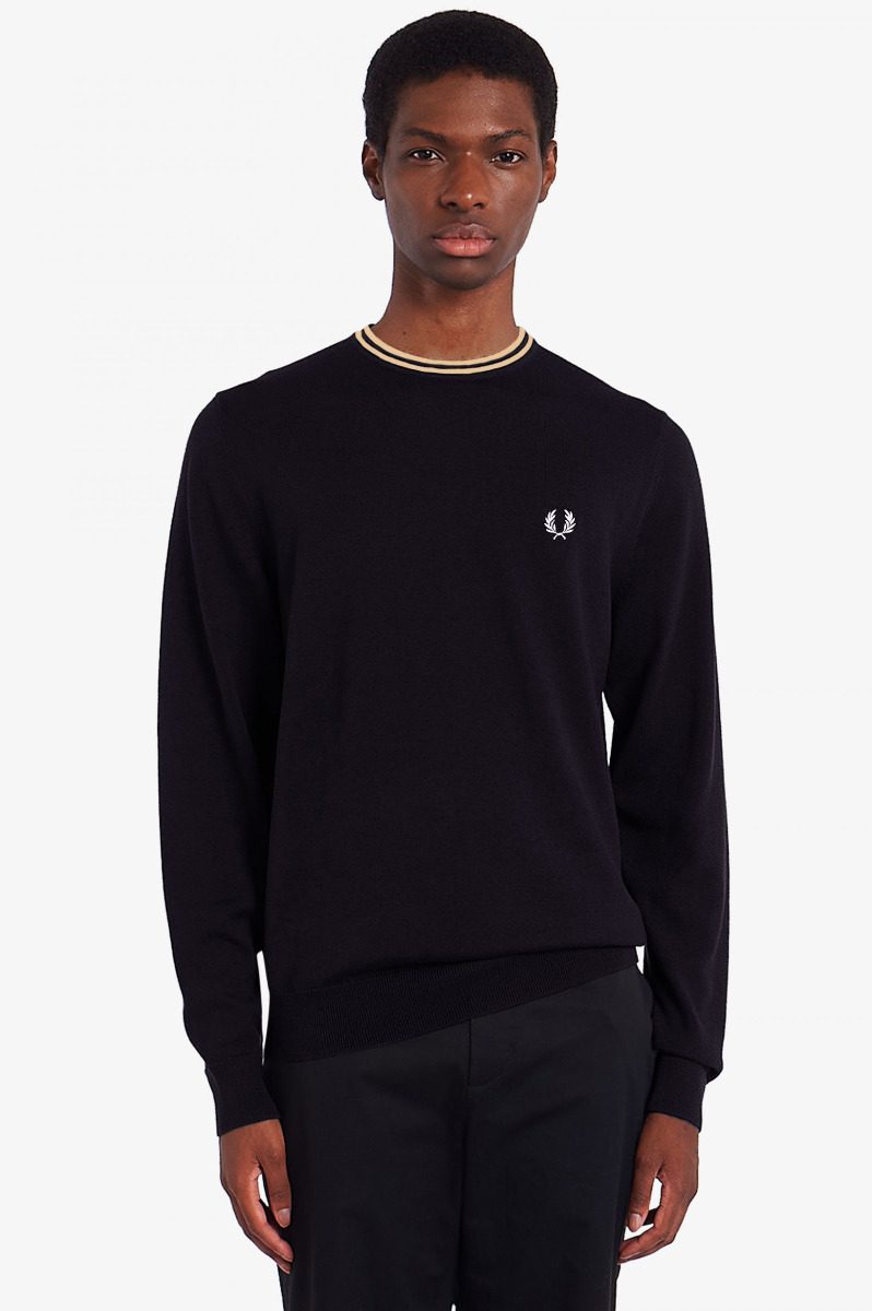 Fred Perry Pullover Schwarz/Champagner K9601-S