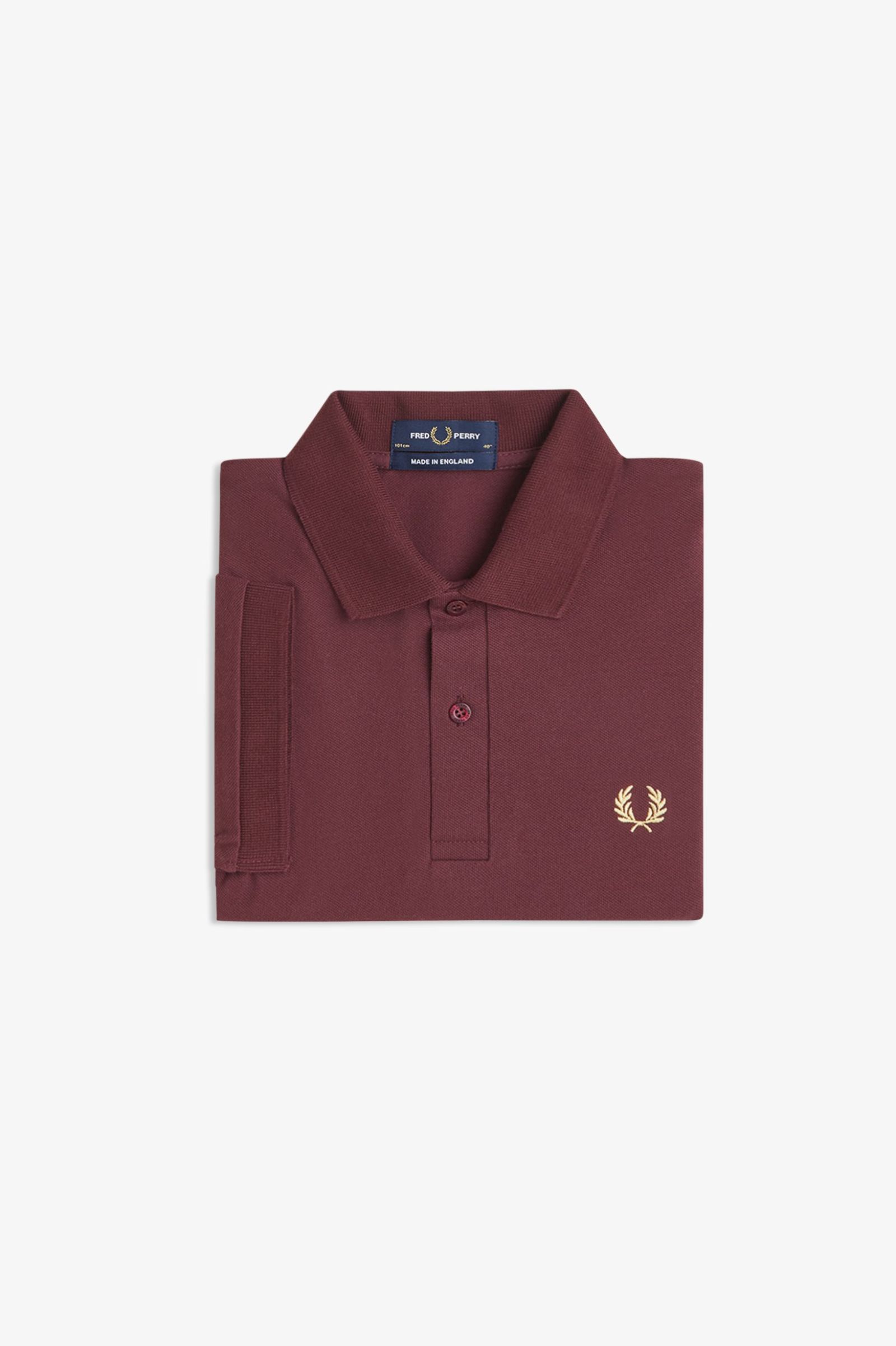 Fred Perry Made in England M3 Poloshirt (Oxblood/Champagne)