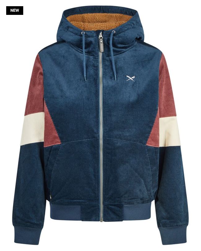 Iriedaily Blotchy Cord Jacket (Deep Sea)