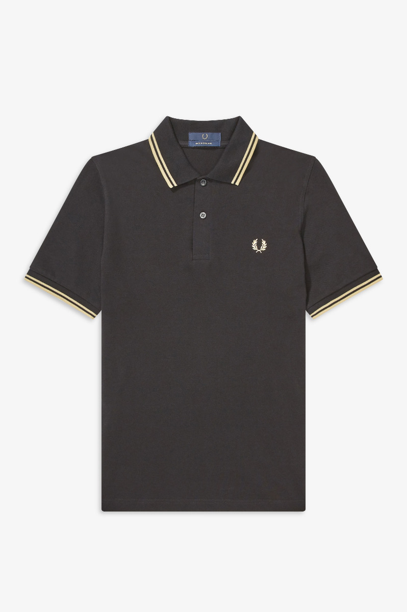 Fred Perry Made in England Twin Tipped Shirt M12 black/champagne