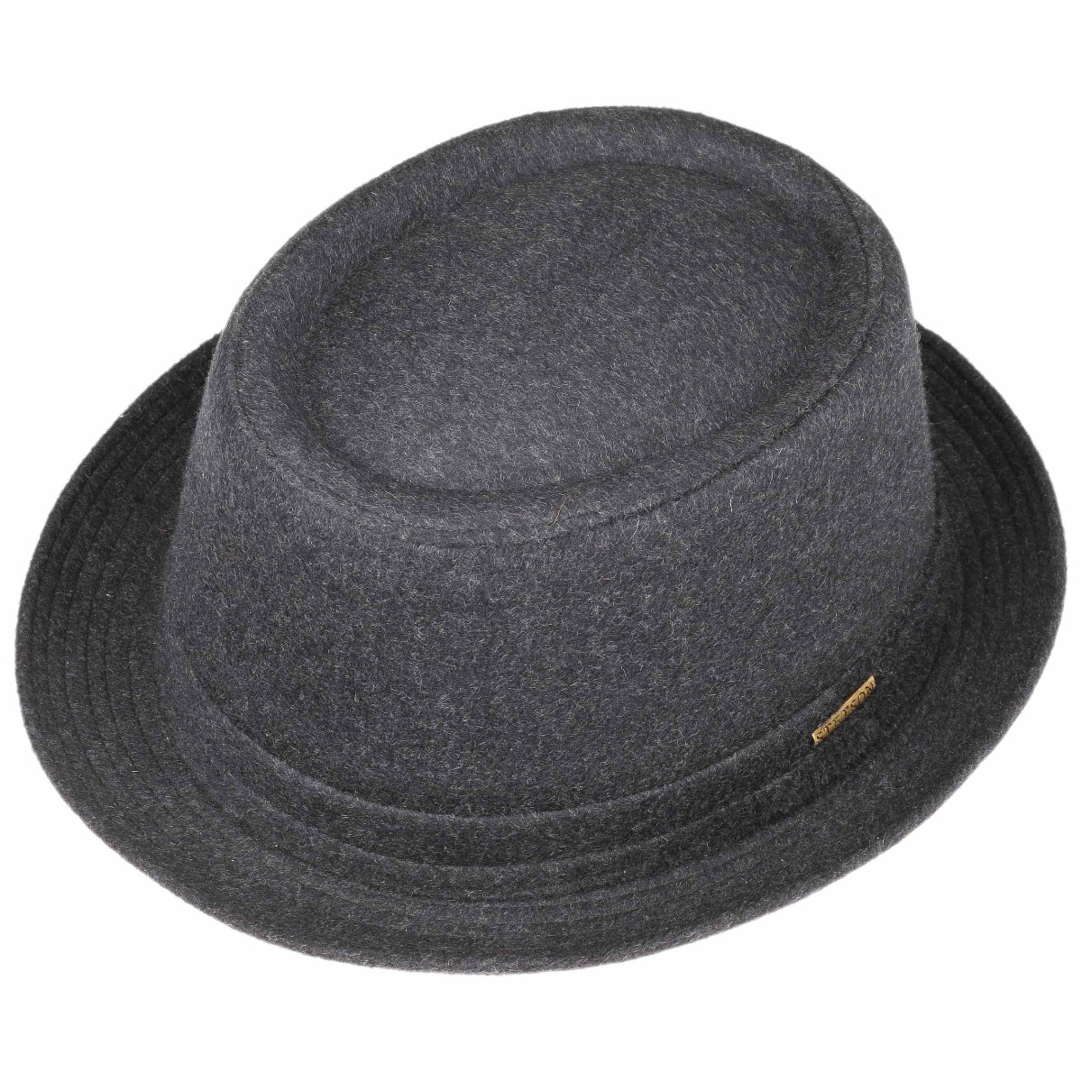 Wool Pork Pie Hat anthracite-62