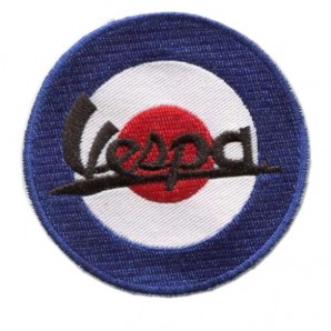 Vespa Target Patch (Blue/White/Red)
